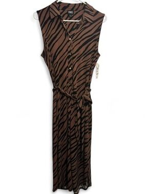 INC International Concepts—Brown and Black Zebra Print Dress
